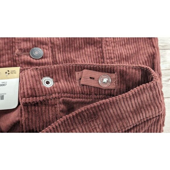 There Abouts Girls Size 3T Cinnamon Red Skirt Corduroy Button Back Toddler - Picture 6 of 8